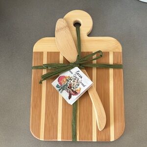 Bamboo Cheese Board with Spreader